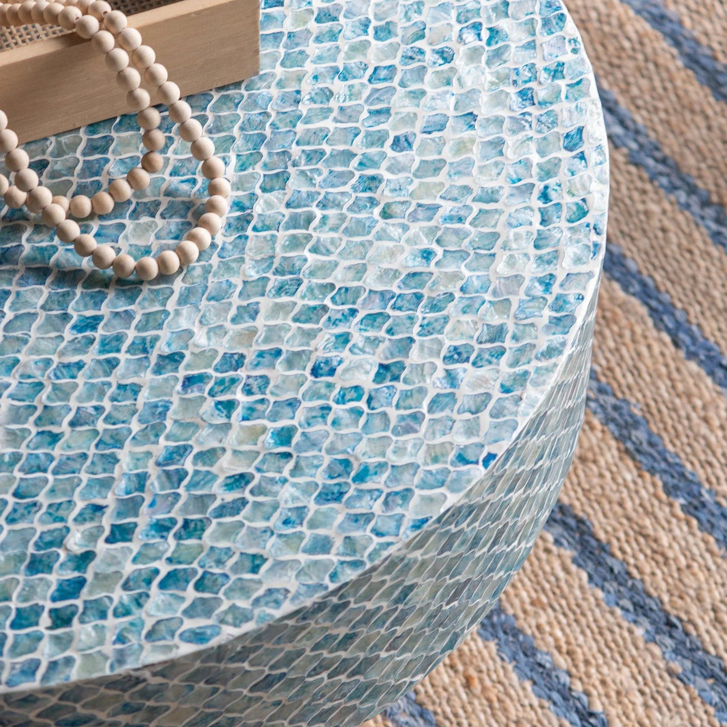 GOA SHELL COFFEE TABLE - Mekamart Australia