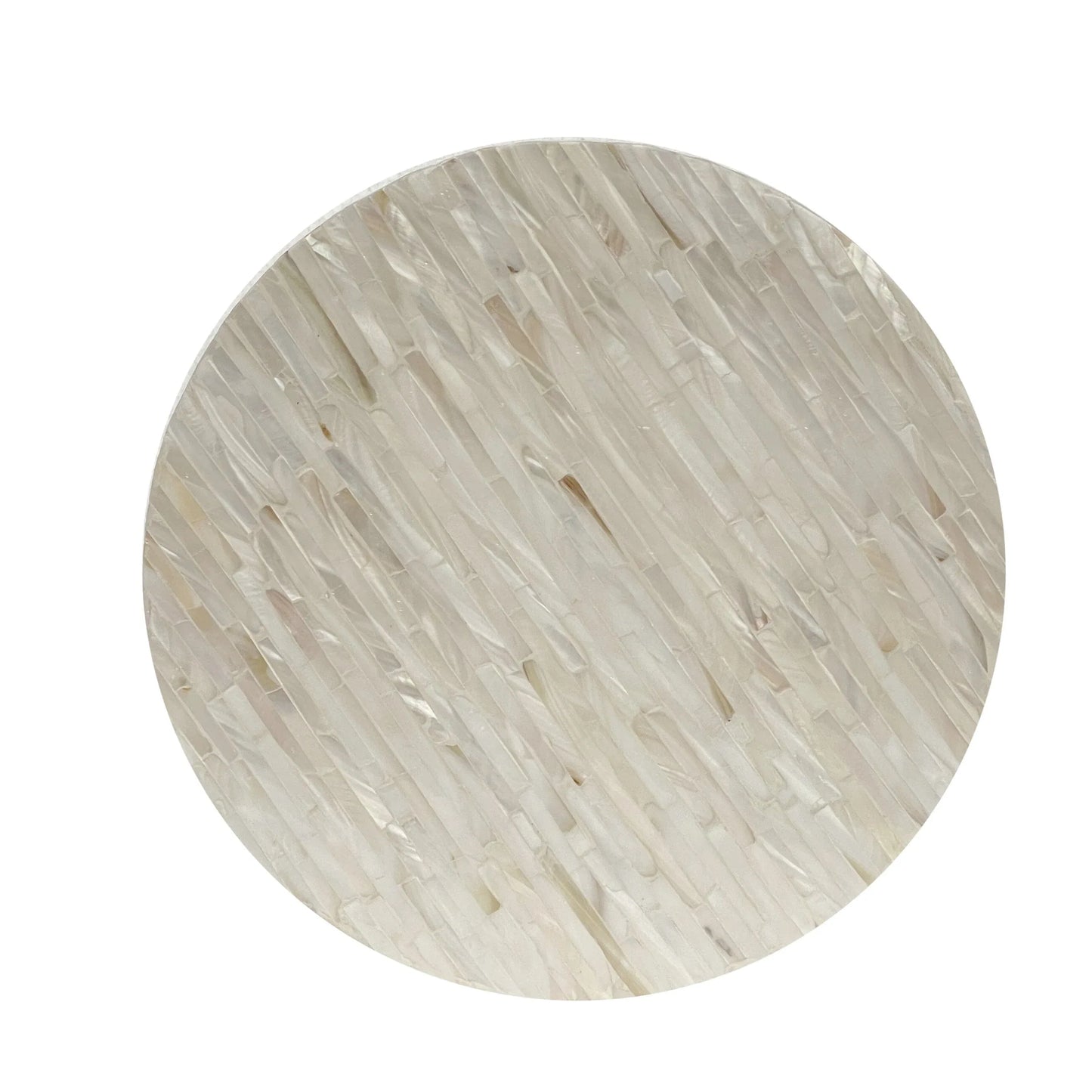 ALPINE MOTHER OF PEARL HAND MADE STOOL/SIDE TABLE - Mekamart Australia