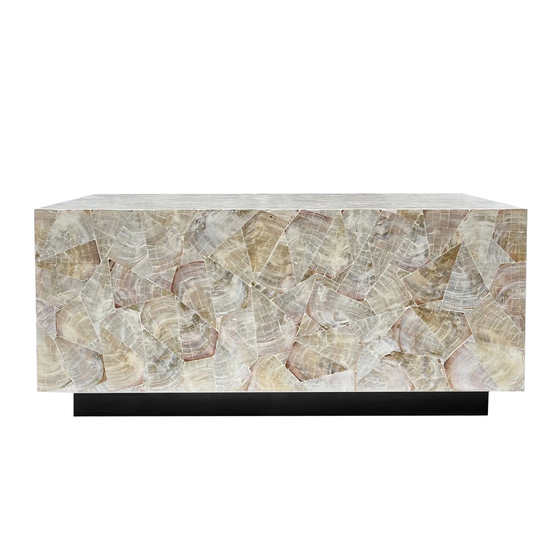 CLUSTER MOTHER OF PEARL HAND MADE COFFEE TABLE - Mekamart Australia