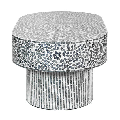 FLORAL MOTHER OF PEARL COFFEE TABLE - Mekamart Australia