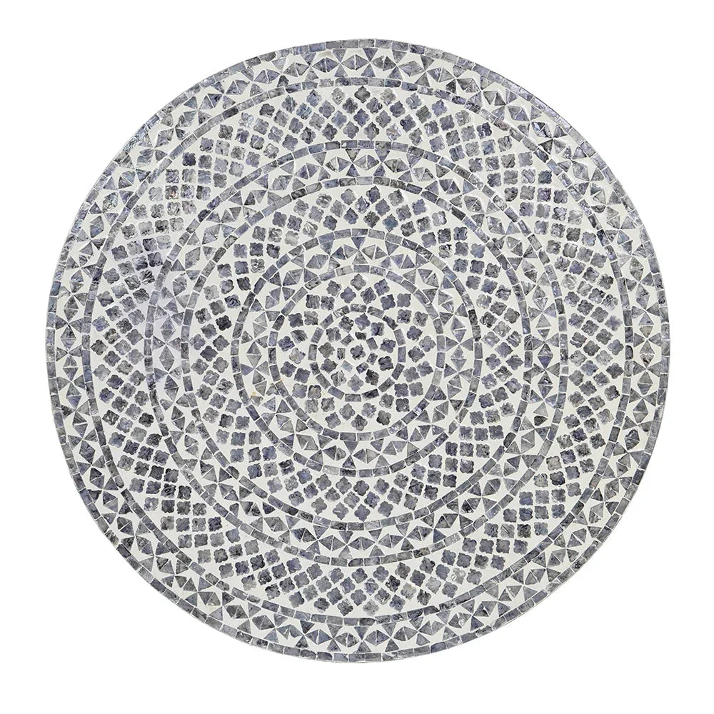 DIAMOND MOTHER OF PEARL COFFEE TABLE BLACK - Mekamart Australia