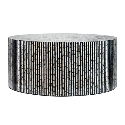 CORDELIA ROUND MOTHER OF PEARL COFFEE TABLE - Mekamart Australia