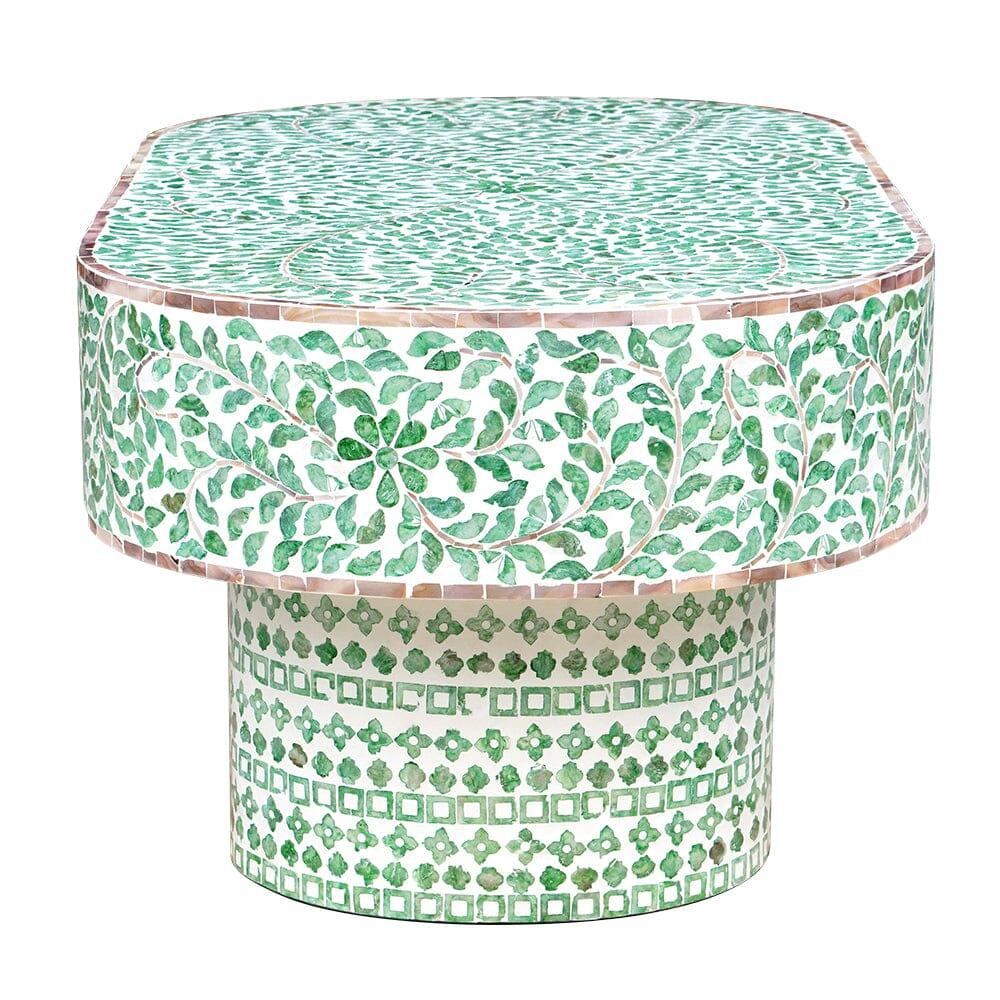 AMELIA OVAL MOTHER OF PEARL COFFEE TABLE - Mekamart Australia