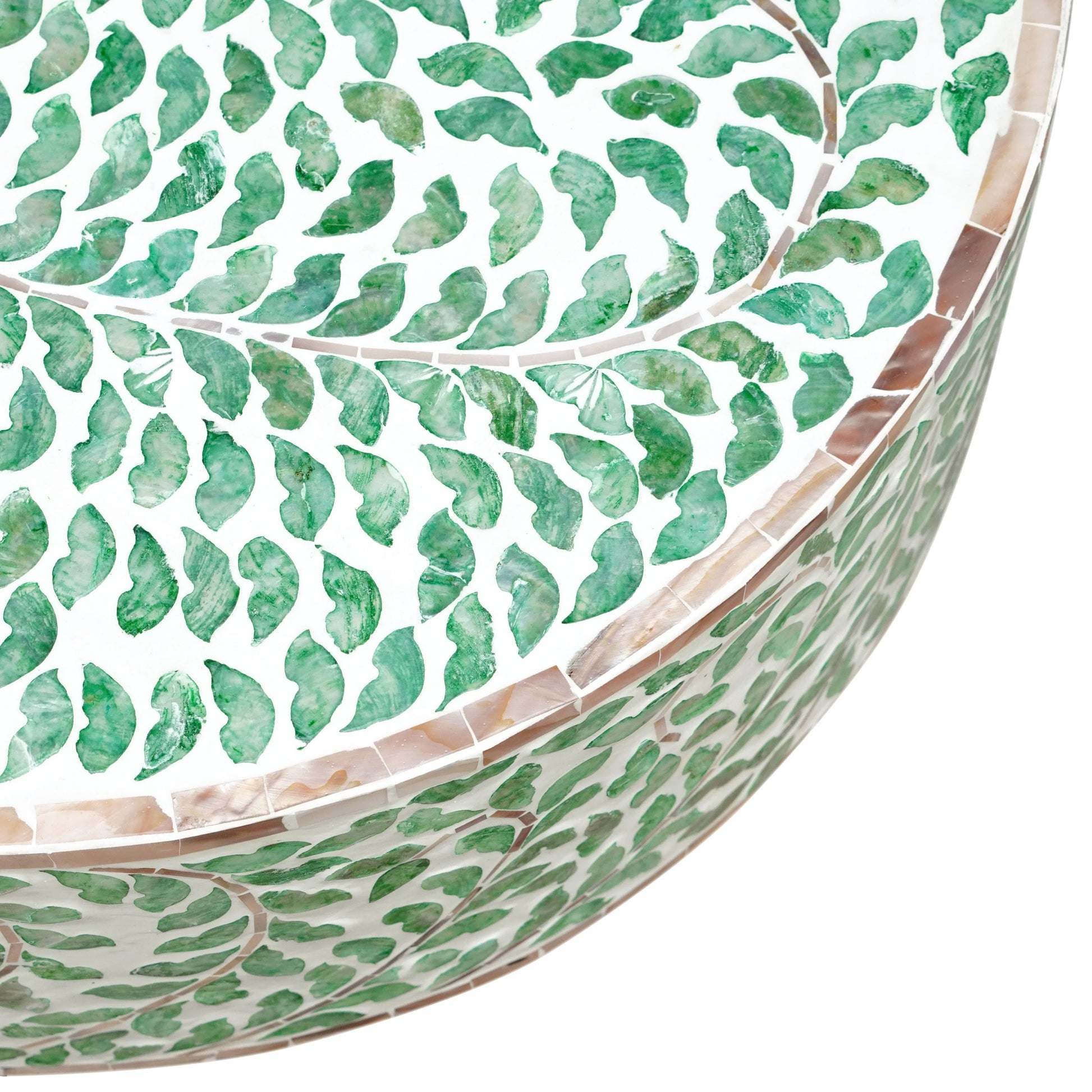 AMELIA OVAL MOTHER OF PEARL COFFEE TABLE - Mekamart Australia