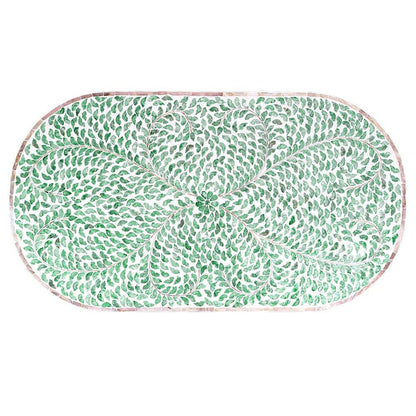 AMELIA OVAL MOTHER OF PEARL COFFEE TABLE - Mekamart Australia