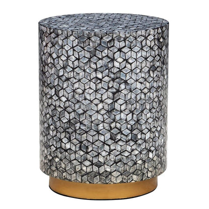 BLAKE CIRCULAR SHELL STOOL/SIDE TABLE - Mekamart Australia