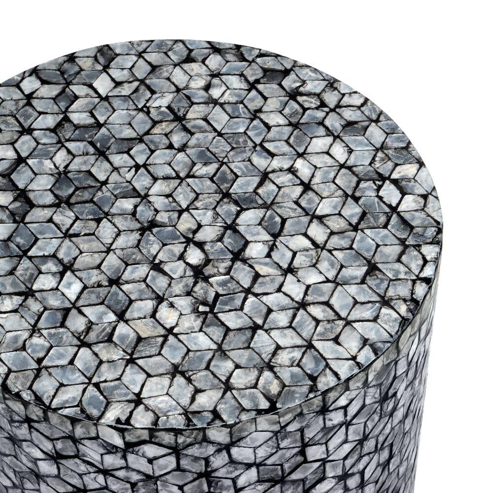 BLAKE CIRCULAR SHELL STOOL/SIDE TABLE - Mekamart Australia