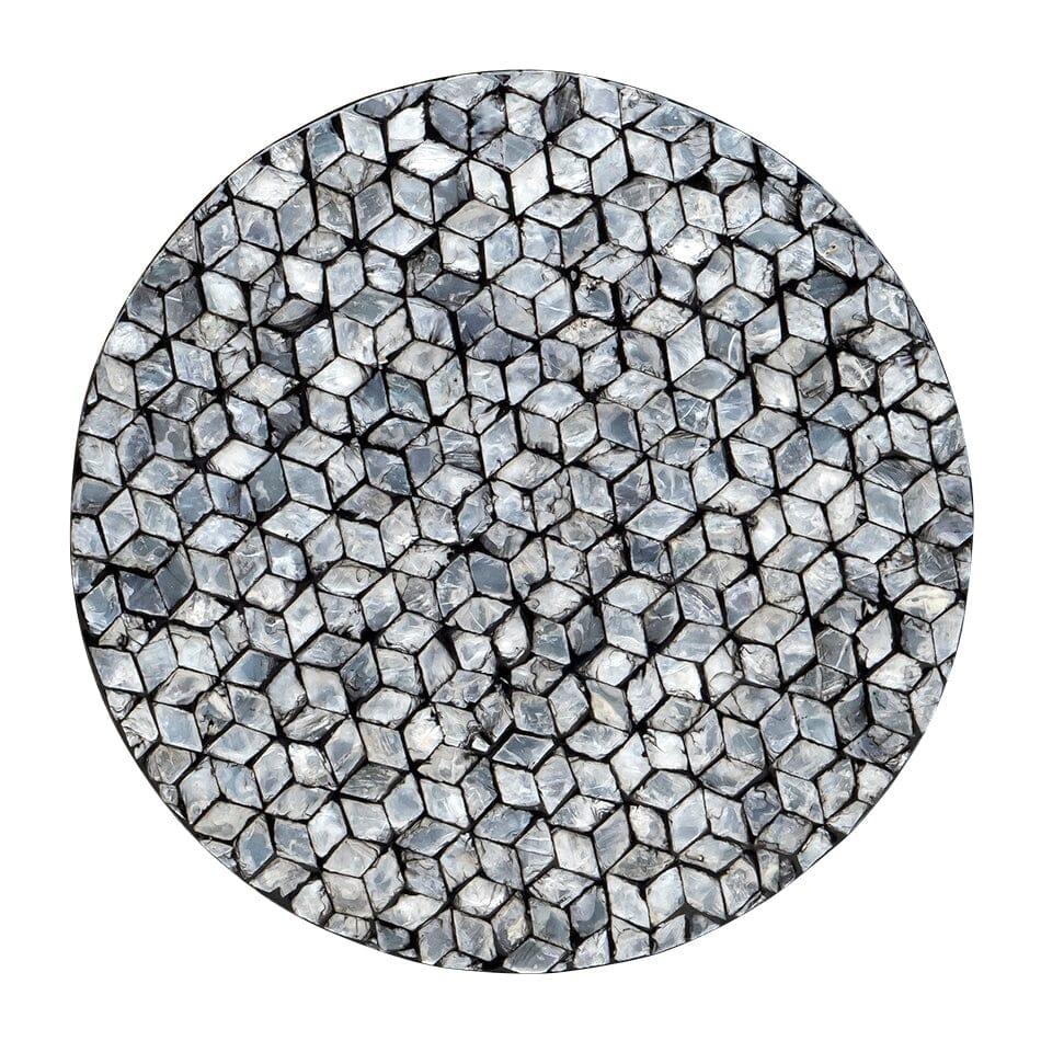 BLAKE CIRCULAR SHELL STOOL/SIDE TABLE - Mekamart Australia