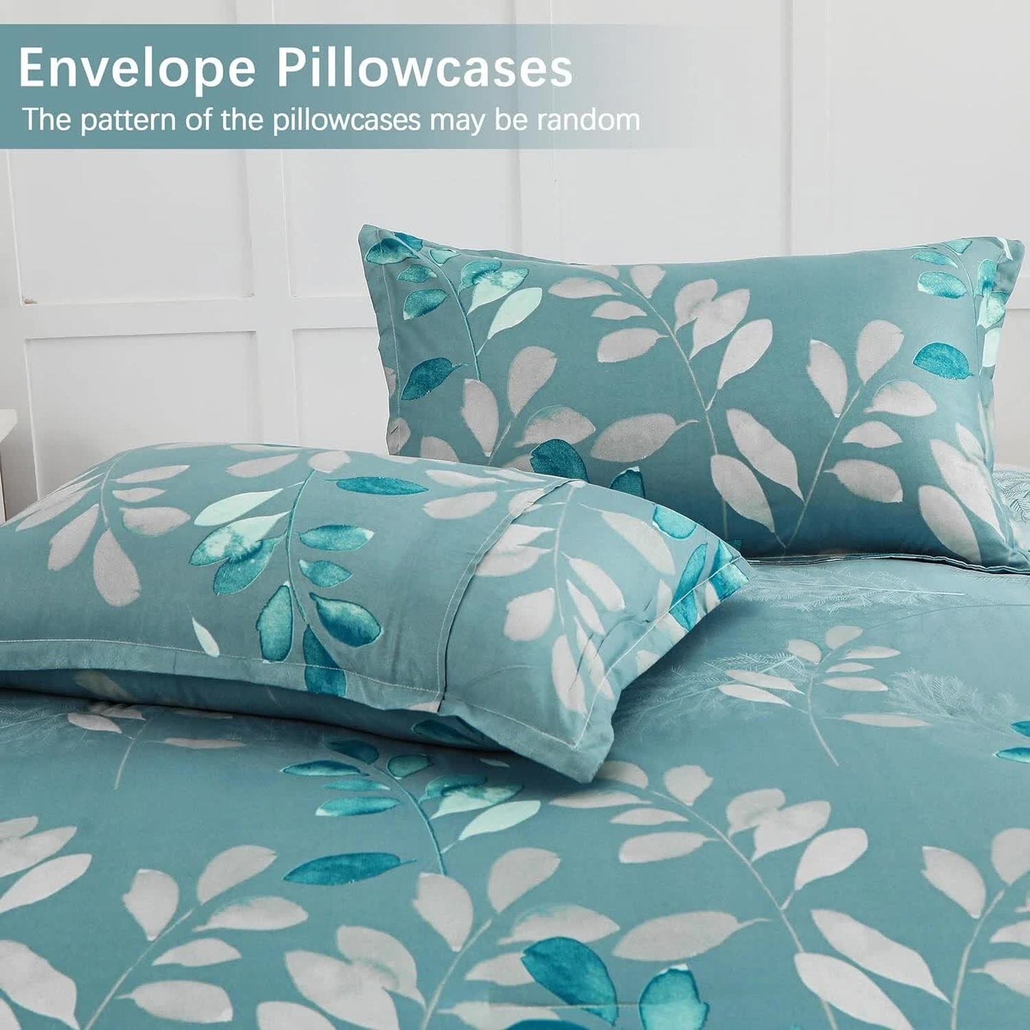 GlowUp Bedroom Teal Comforter – 3‑Piece Insta‑Aesthetic Set
