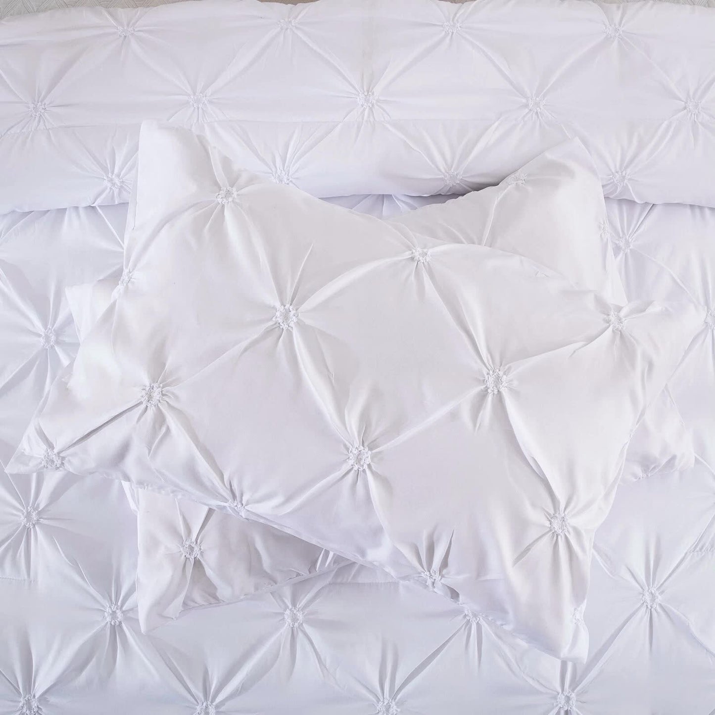 Minimal Mood white Comforter Collection – Modern 3‑Piece Set