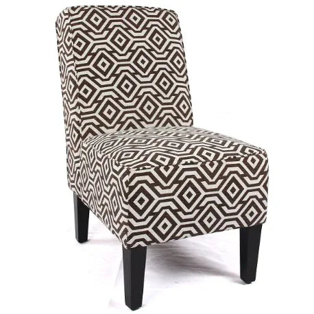 Cafe Lounge Couch Ramie Cotton Fabric Accent Dining Relax Chair Pub Seating Brown New - Mekamart Australia