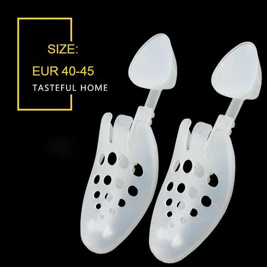Adjustable Transparent Shoe Tree Stretcher, Size EUR 40-45 (One Pair) - Mekamart Australia
