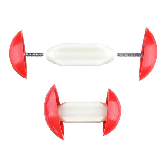 Adjustable Plastic Shoe Stretcher, Red and White, Universal Size - Mekamart Australia