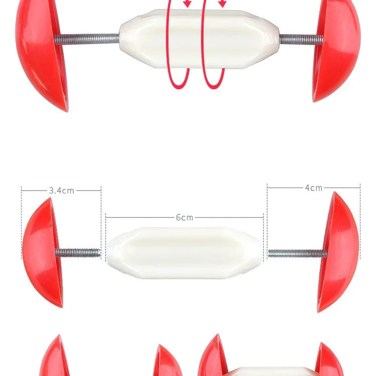Adjustable Plastic Shoe Stretcher, Red and White, Universal Size - Mekamart Australia