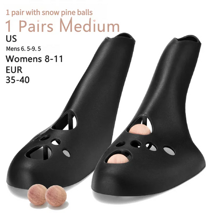Medium Black Shoe Stretcher with Cedar Wood Balls, Size EUR 35-40 (Men's US 6.5-9.5, Women's US 8-11) - Mekamart Australia