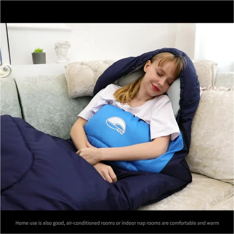 Sleeping Bag - Lightweight for Adults, Camping, Hiking, Backpacking (With accessories + eye mask + earbuds + square pillow) - Mekamart Australia