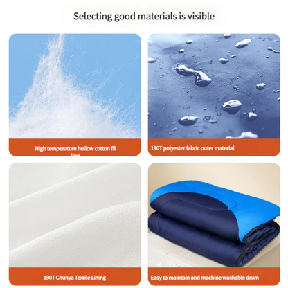 Sleeping Bag - Lightweight for Adults, Camping, Hiking, Backpacking (With accessories + eye mask + earbuds + square pillow) - Mekamart Australia