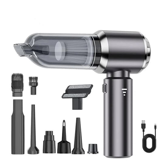 Gray ST-6653Plus Cordless Handheld Vacuum Cleaner - 16000PA Suction, 2000mAh Battery, Type-C Rechargeable