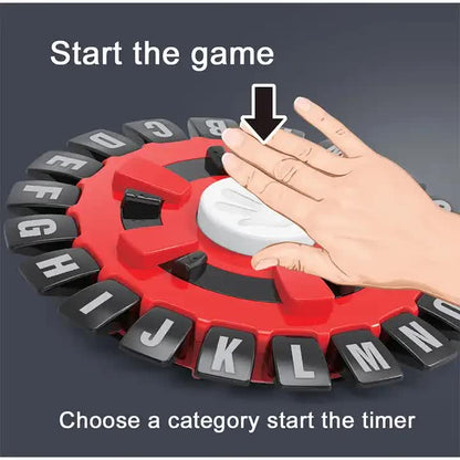 2 Pcs Red  Words Game | Fun & Interactive Letter Board Family Game | Educational Word Challenge for Kids & Adults