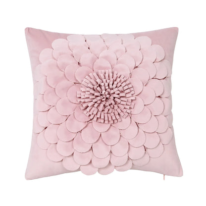 Style 2 Pink 3D Floral Cushion Covers - Modern Luxury Decorative Throw Pillow Covers for Living Room(Without Pillow Insert) - Mekamart Australia