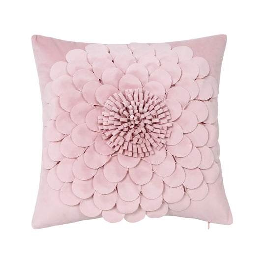 Style 2 Pink 3D Floral Cushion Covers - Modern Luxury Decorative Throw Pillow Covers for Living Room(Without Pillow Insert) - Mekamart Australia