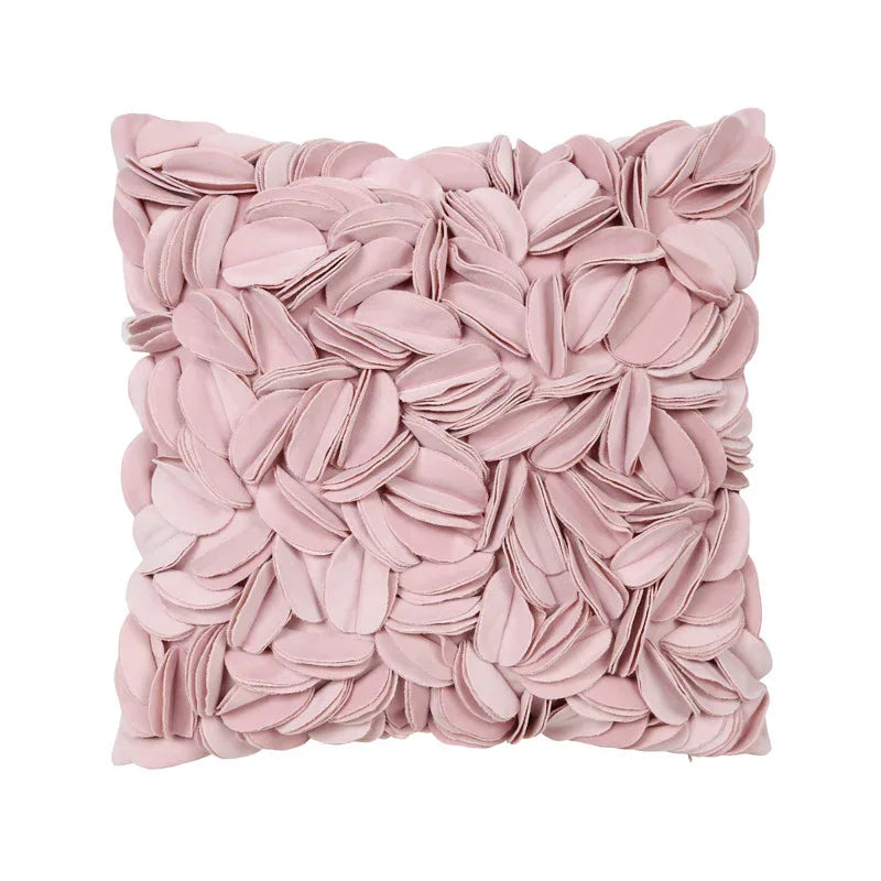 Style 3 Pink 3D Floral Cushion Covers - Modern Luxury Decorative Throw Pillow Covers for Living Room(Without Pillow Insert) - Mekamart Australia