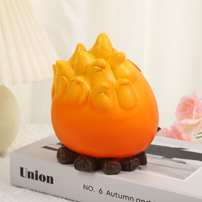 Creative Cartoon Flame Key Holder Tray - Fun and Decorative Storage for Entryway or Living Room