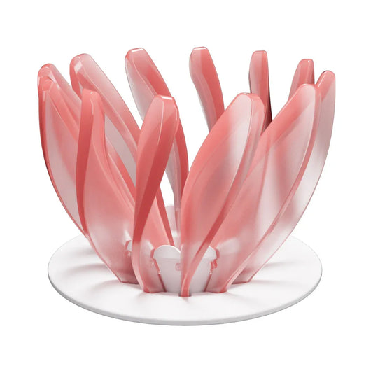 V60 Pour Over Coffee Dripper - Heat Resistant Brew Filter Cone - Pink(White Base)