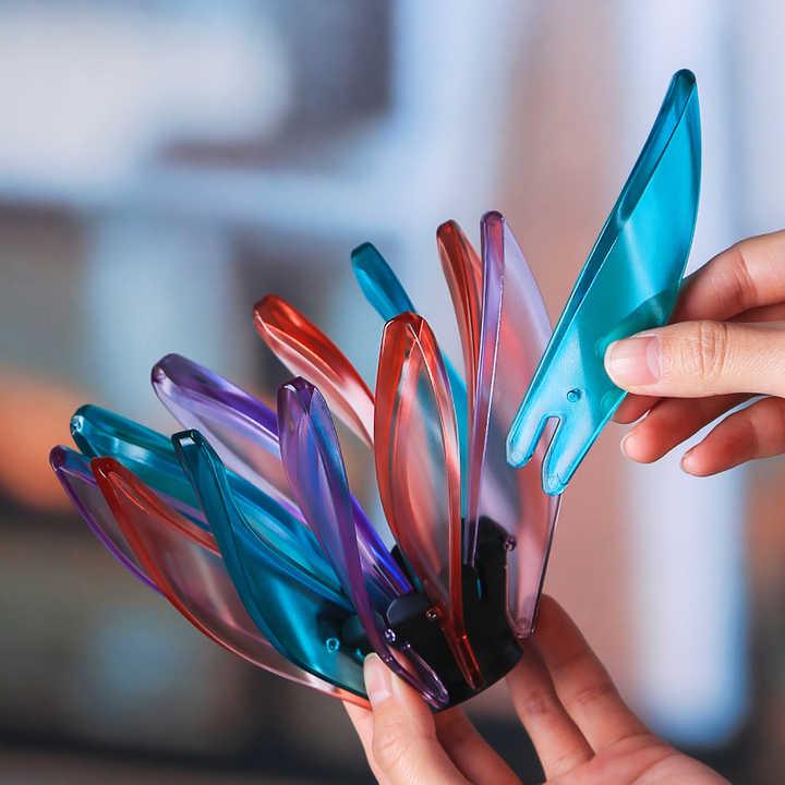 V60 Pour Over Coffee Dripper - Heat Resistant Brew Filter Cone - Pink(White Base)