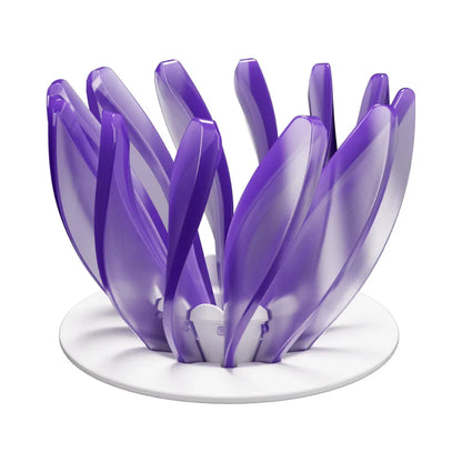 V60 Pour Over Coffee Dripper - Heat Resistant Brew Filter Cone - Purple(White Base) - Mekamart Australia