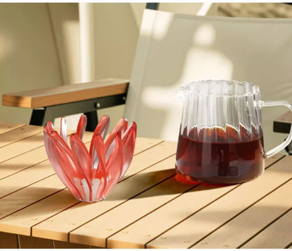 V60 Pour Over Coffee Dripper - Heat Resistant Brew Filter Cone - Purple(White Base) - Mekamart Australia