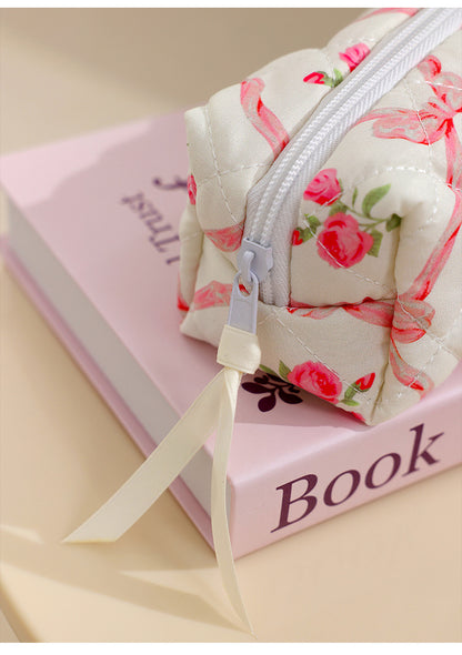 Pink Elegant 3-Piece Cosmetic Storage Set - Portable Skincare and Travel Pouch