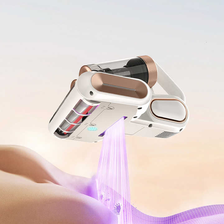 LF-LP018 Ourple Cordless Mite Vacuum Cleaner with LED Display - Powerful 120W Cleaning