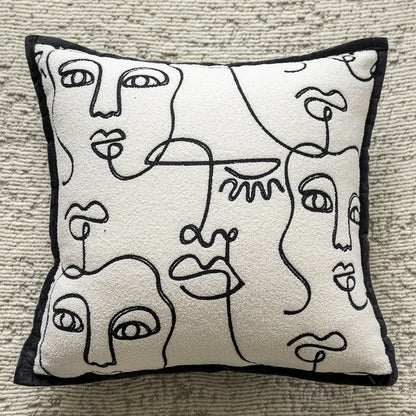 Threaded Avatar 45x45cm Decorative Zebra-Pattern Pillow Cover with Non-Woven Insert - Mekamart Australia