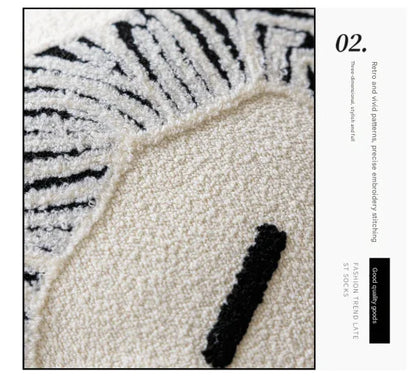 Threaded Avatar 45x45cm Decorative Zebra-Pattern Pillow Cover with Non-Woven Insert - Mekamart Australia