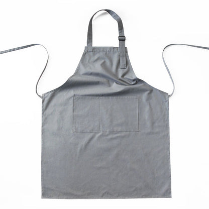 Grey Waterproof & Oil-Proof Apron - Adjustable Kitchen Apron with Pockets