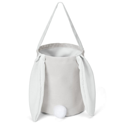 White Adorable Easter Bunny Ear Tote Bag - Stylish Rabbit-Themed Candy Bag