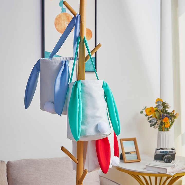 Red Adorable Easter Bunny Ear Tote Bag - Stylish Rabbit-Themed Candy Bag