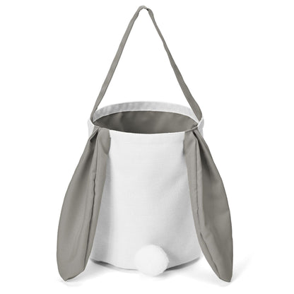 Grey Adorable Easter Bunny Ear Tote Bag - Stylish Rabbit-Themed Candy Bag