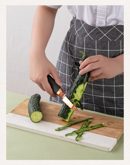 Pink And Rose Gold 7-Piece Kitchen Gadget Set - Stainless Steel Utensils with Comfort Grip Handles