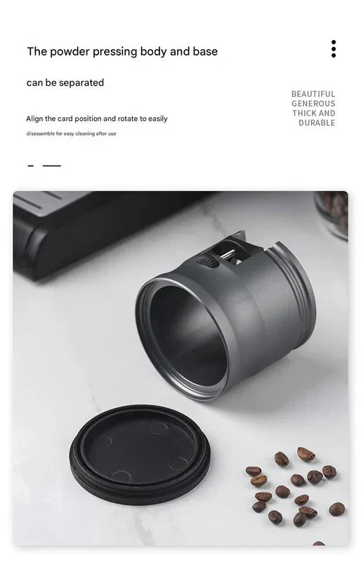 Silver Diamond Professional Aluminum Espresso Tamping Station - Adjustable Portafilter Holder Stand - Mekamart Australia