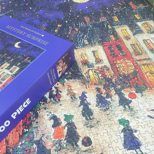 Wonderful City 1000-Piece Fine Art Jigsaw Puzzle - Premium Blue Cardboard Puzzle for Adults