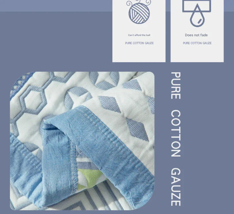 Horse Race Stallion Premium 6-Layer Cotton Gauze Pillowcase Pair - Ultra Soft & Breathable (56x80cm) - Mekamart Australia