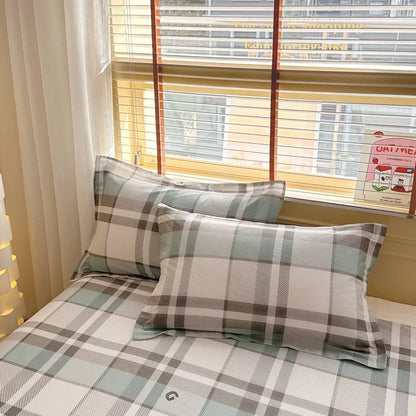 Corner Coffee - Gray 100% Cotton Pillowcase Set (Pack of 2) - Breathable Standard Size 48x74cm Pure Cotton Pillow Covers - Mekamart Australia