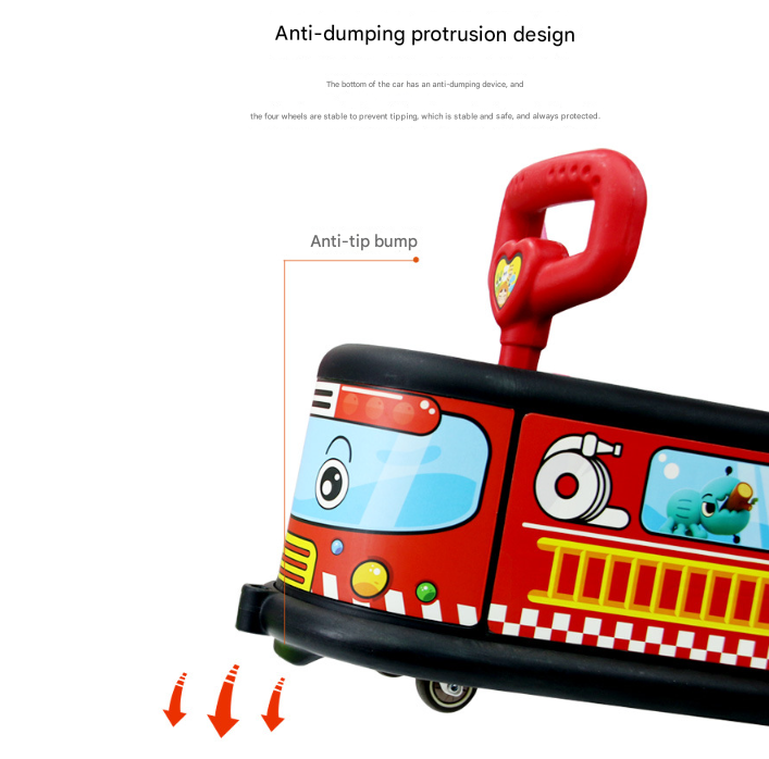 Taxi Quiet Ride Twist Car for Toddlers - Fun Wiggle Ride-On Toy