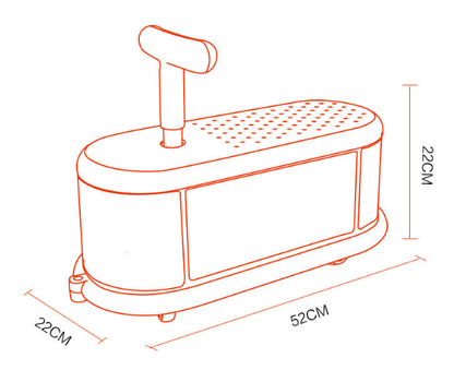 Princess Car Quiet Ride Twist Car for Toddlers - Fun Wiggle Ride-On Toy