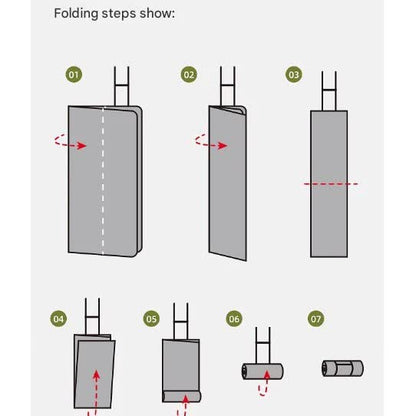 Waterproof Foldable Picnic Blanket with Handle - 2x2m Black and white large grid