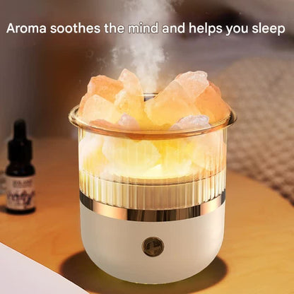 Crystal Humidifier with LED Light - Aromatherapy Diffuser for Home Relaxation(green)