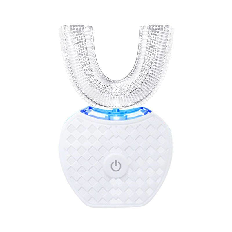 U-Shaped Automatic Ultrasonic Electric Toothbrush - 360 Deep Cleaning & Whitening, Rechargeable(white)