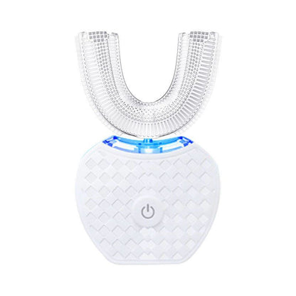 U-Shaped Automatic Ultrasonic Electric Toothbrush - 360 Deep Cleaning & Whitening, Rechargeable(white)